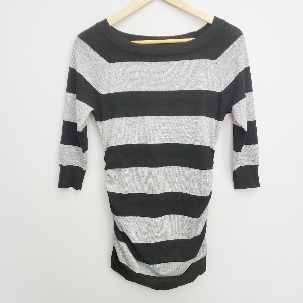 Love Always Striped Sweater Size Medium - Picture 3 of 4
